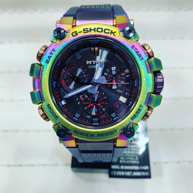 G-SHOCK MTG
MTG-B3000PRB-1AJR
レインボー

再入荷しました！

#柿見時計店  #アクトピア　#gshock #mtg #b3000prb