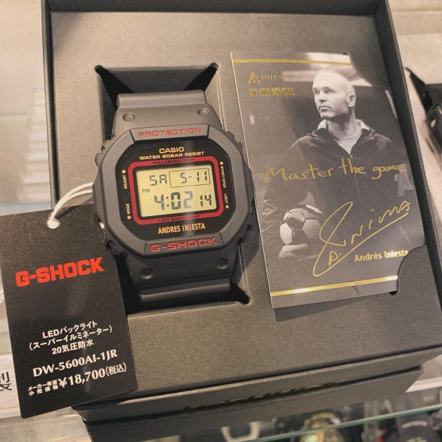 DW-5600AI-1JR
¥18,700
イニエスタシグニチャーモデル
入荷しました。

#柿見時計店　#gshock #dw5600ai #イニエスタ